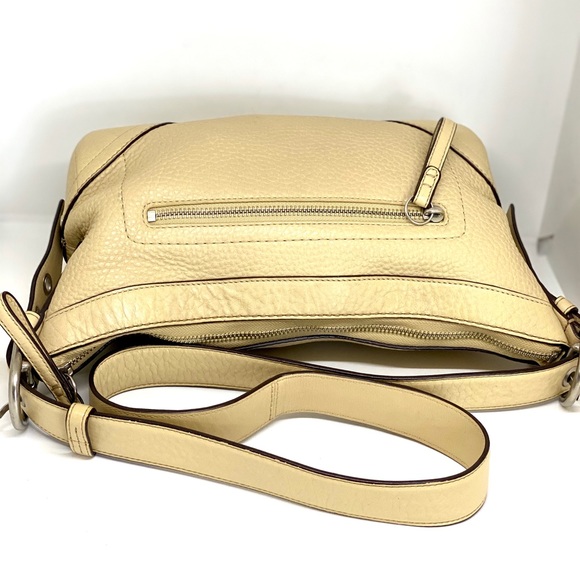 COACH💥VINTAGE💥CARAMEL TAN PEBBLE LEATHER HOBO BAG - Picture 6 of 10